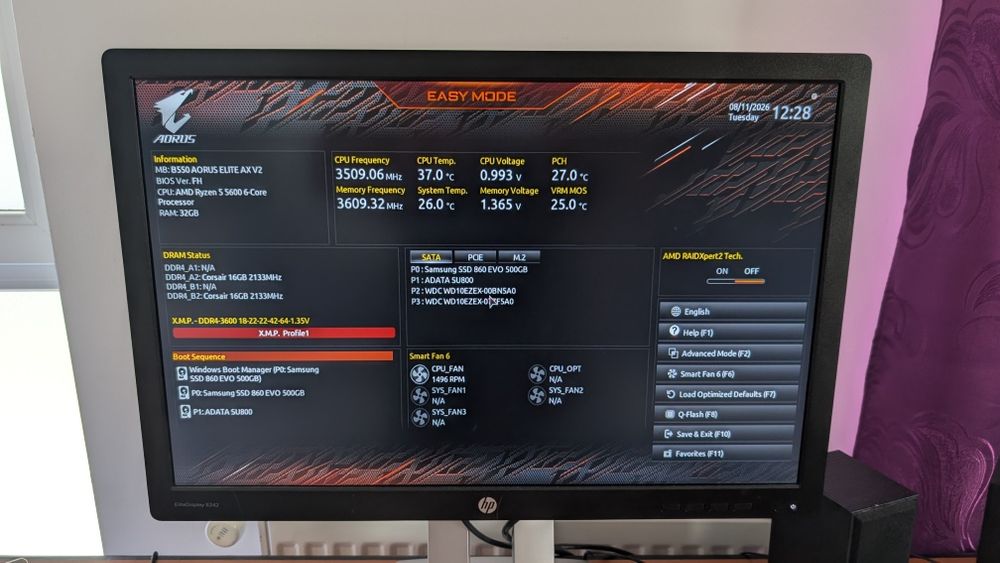 Memorii Corsair Dominator Platinum RGB 32GB DDR4 (2x16GB) 3600Mhz
