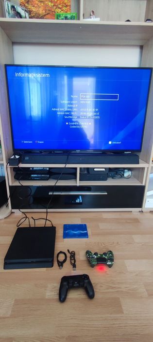 Consola PS4 slim 500gb modata Gta5 FC26 Minecraft Last of us