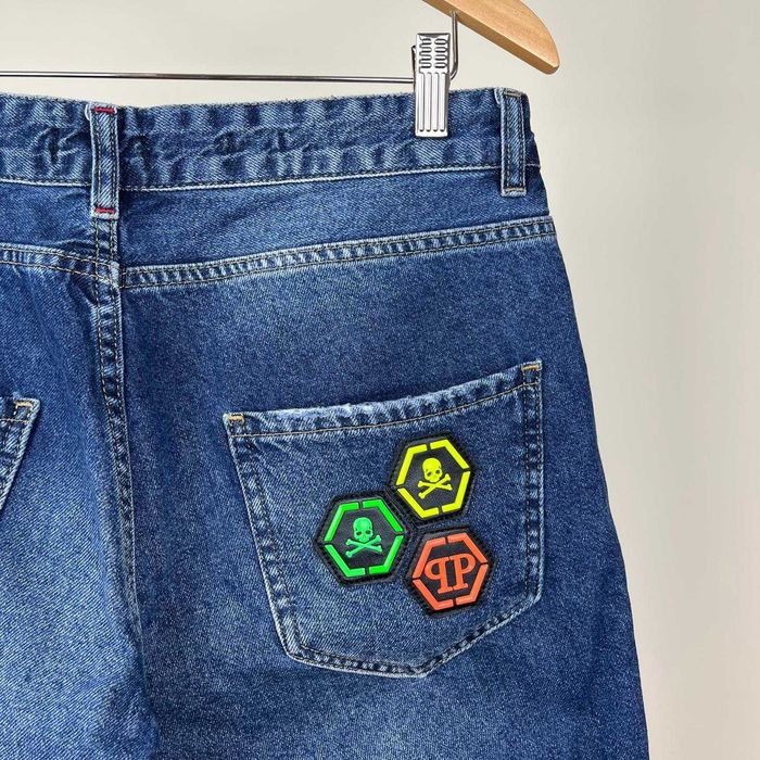 Philipp Plein Denim Shorts