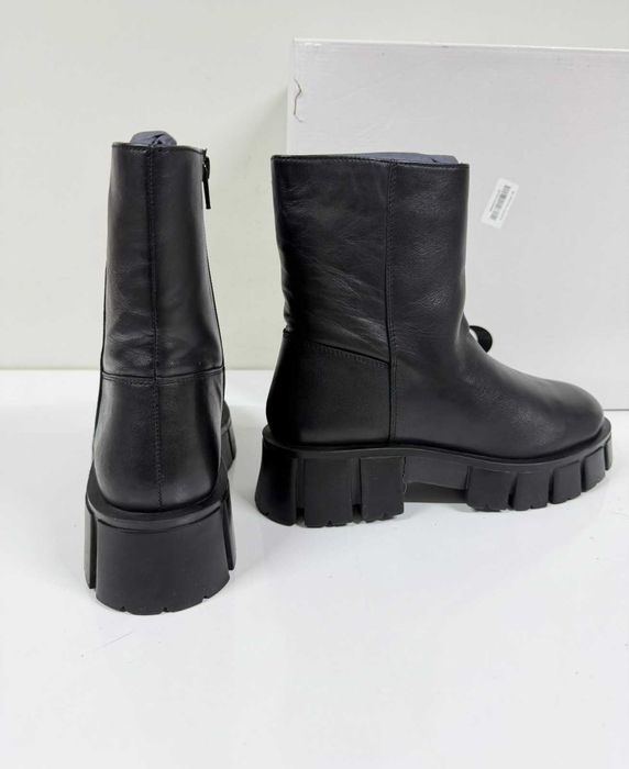 ANSWEAR.LAB Chunky Leather Black Boots (Нови) - Размер 38 (24 см стелка)