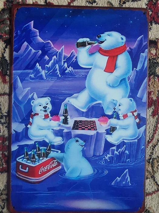 Tablii metalice vintage Fanta Coca Cola