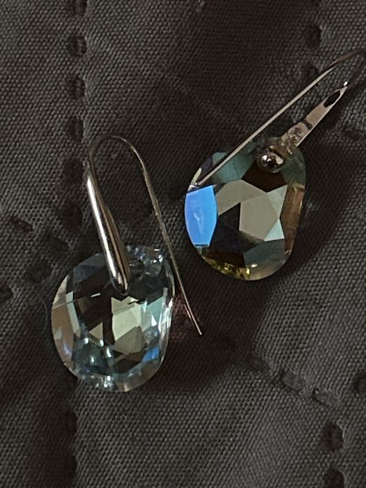 Swarovski  Galet Pierced Drop Earrings