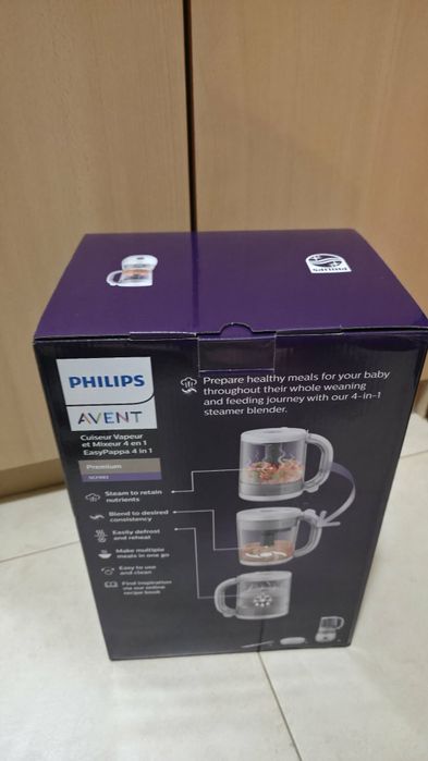 Чисто нов уред за приготвяне на бебешки пюрета блендер 4 в 1 Philips A