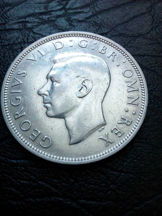 1/2 кoрона 1940 година Англия сребро