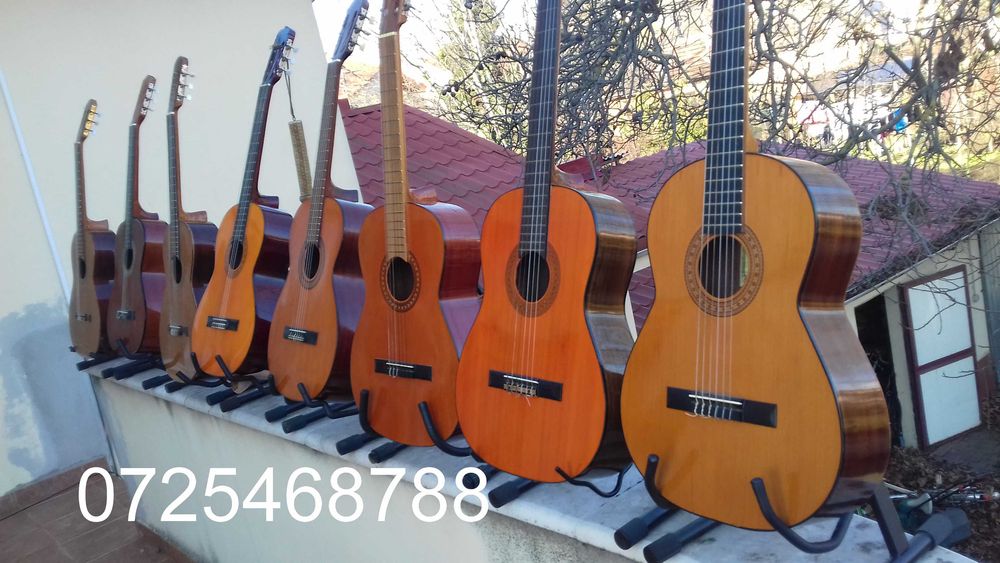 chitara premium lemn deosebit acustica clasica 3/4 4/4 chit. 1/2 copii
