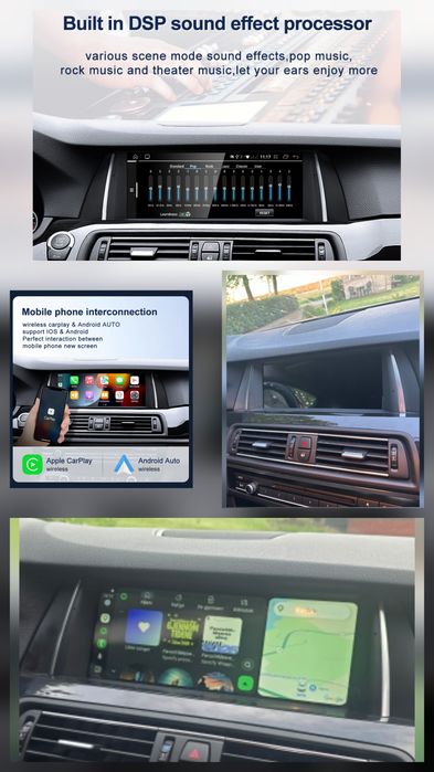 Navigatie Bmw   F10,F11,Srria 5,X3,X4,F25,F26, 8Gb Ram Android 14.I drive disponibil