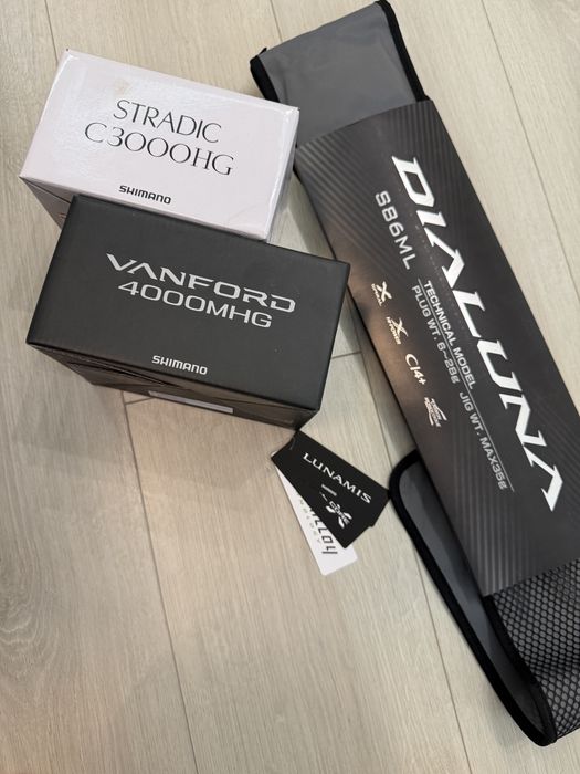 Спининг такъми Shimano Lunamis /Dialuna с макари Stradic/ Vanford
