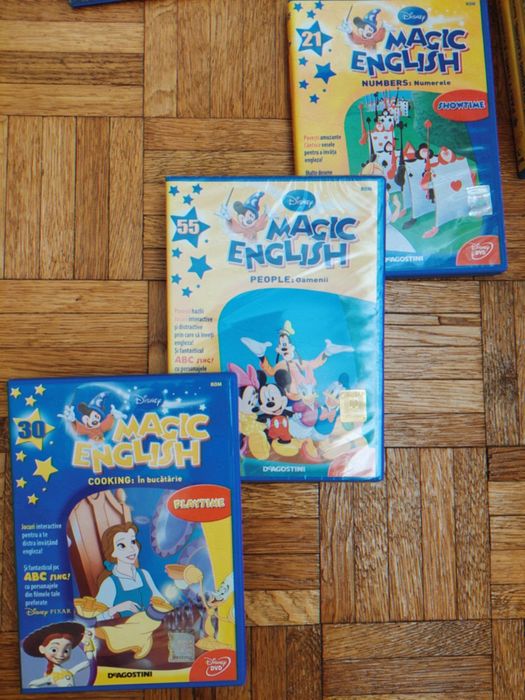 Colecție completă Disney Magic English – 40 DVD-uri noi!