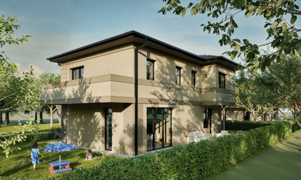 Casa pasiva nZEB individuala Rus Residence Floresti 163mp Teren 445mp