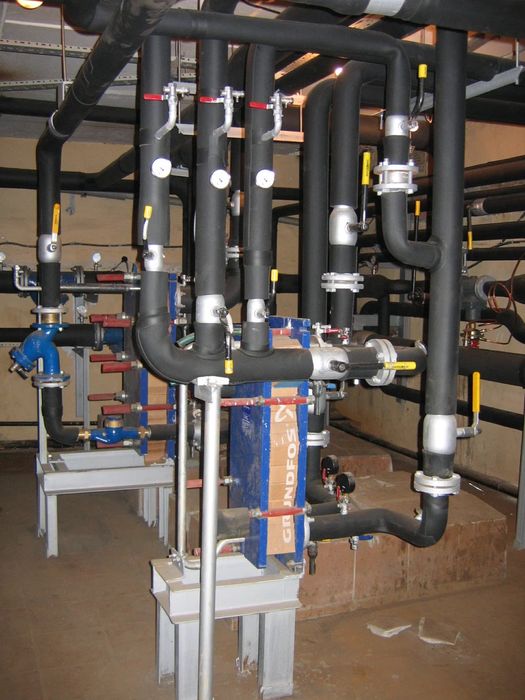 Монтаж тепловых узлов