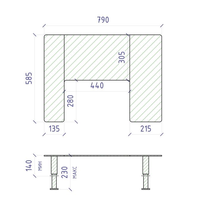 Столик под ноутбук