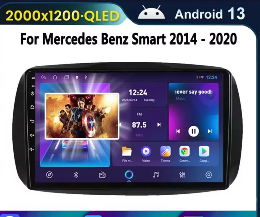 Android 13 за Mercedes Smart 453 Fortwo 2014 - 2020