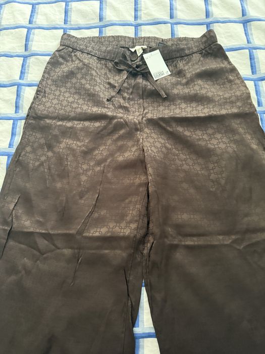 Дамски сатениран панталон H&M