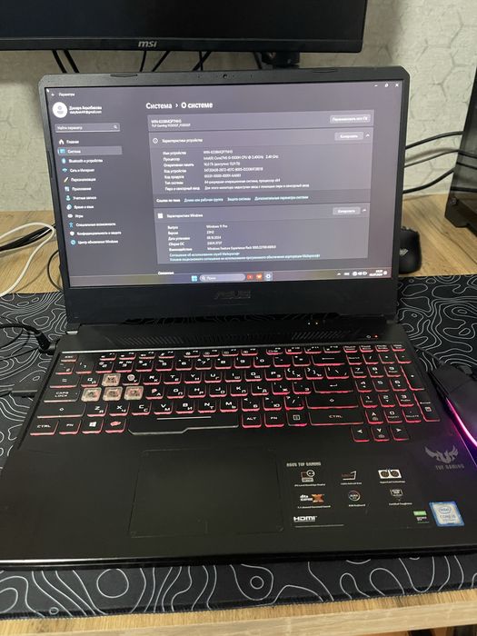 Игровой ноутбук Asus tuf gaming fx505gt