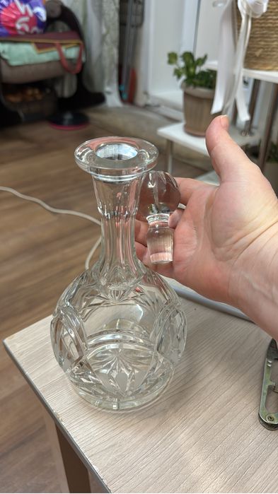 Хрусталь набор графин и 6 фужеров