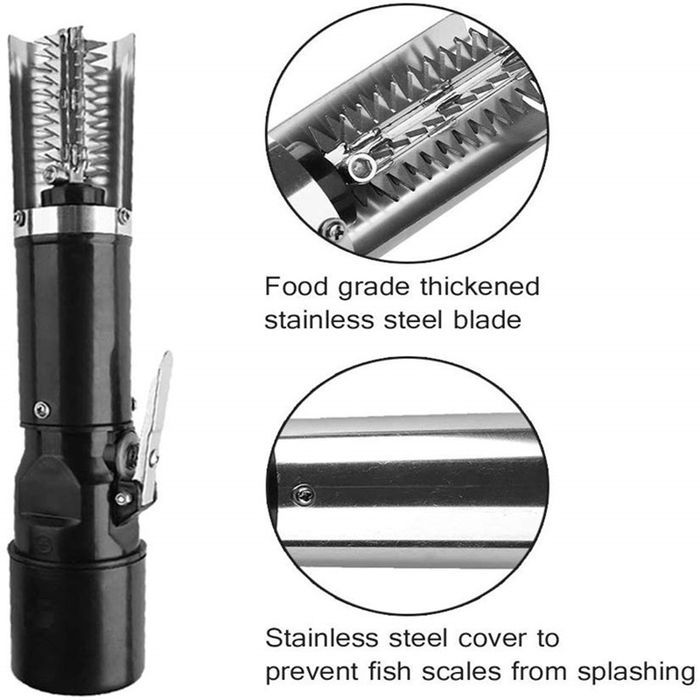 Безжичен професионален уред за чистване на риба, машинка за почистване