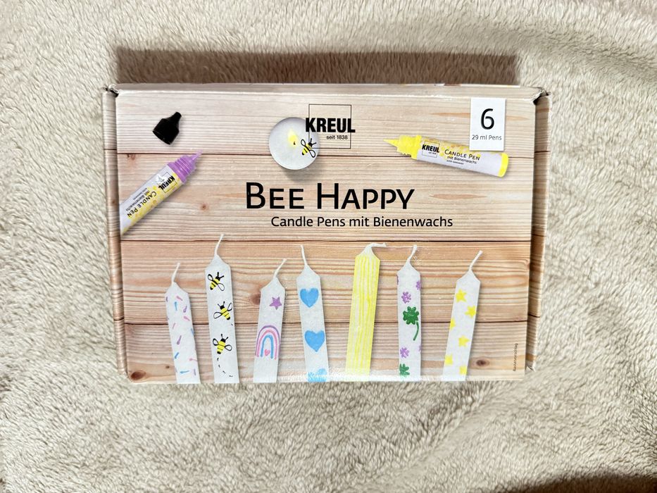 Бои с восък за рисуване върху свещи