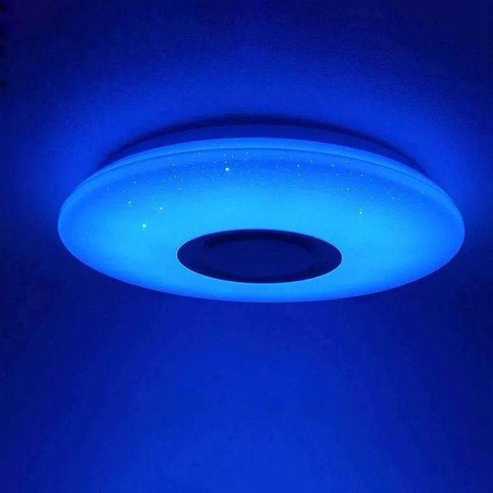 60W RGB плафон Ф36 см музикална Led лампа с високоговорител Димируема