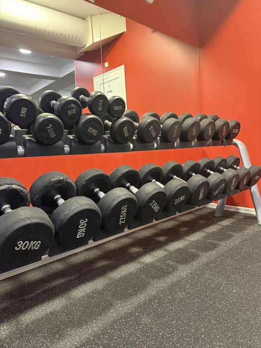 Птодавам комплект дъмбели от 2.5кг до30кг