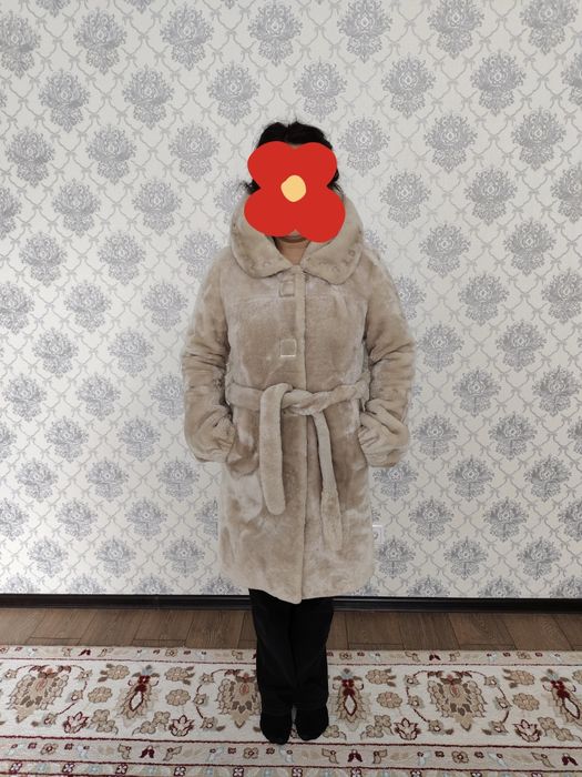 Норковая шуба серого цвета