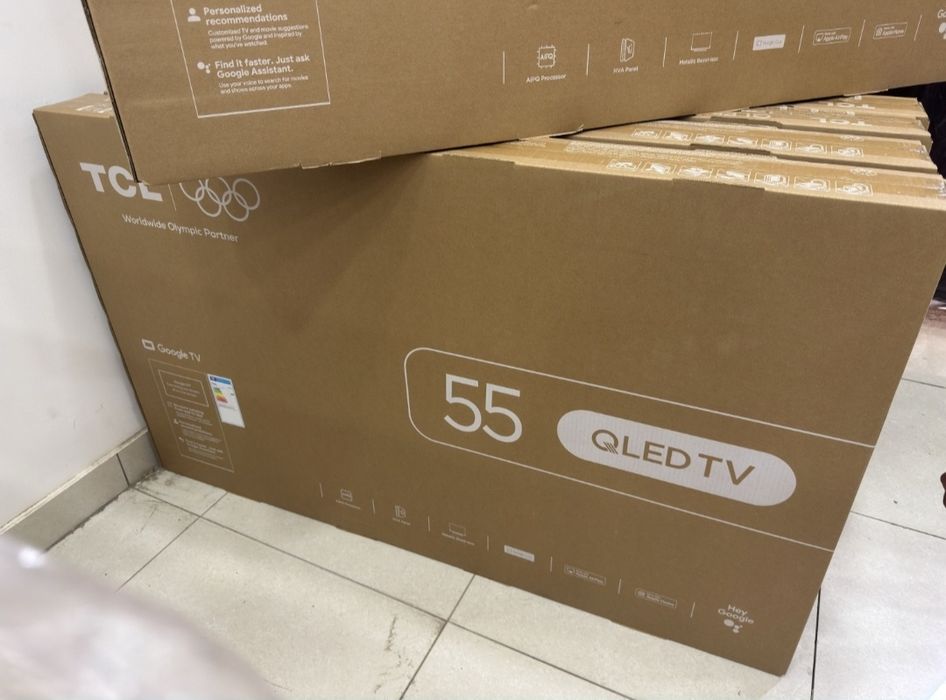 Телевизор тсл 55 4к QLED Mini LED бесплатная доставка по городу
