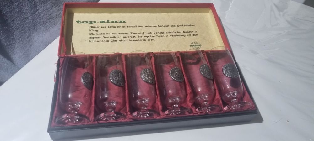 Top zinn 6 pahare vintage