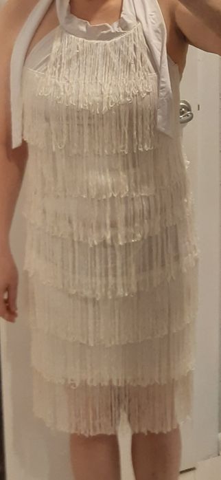 Вечерние платье с бахрамой. Разного цвета, размер  44