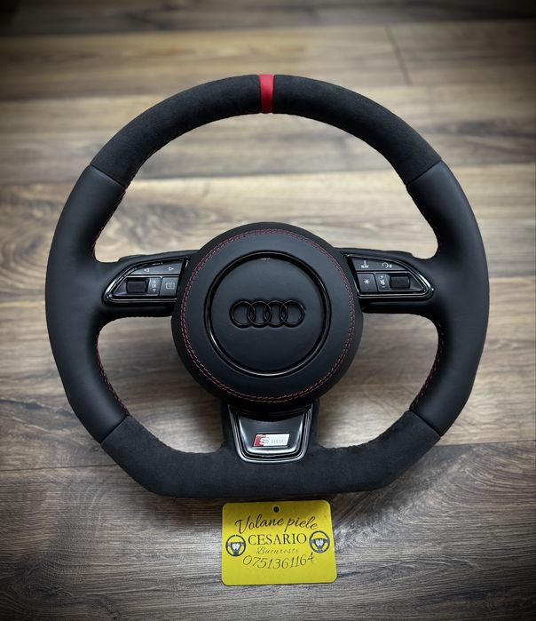 Volan piele naturala Audi Q3,Q5,Q7,A1,A3,A4,A5,A6