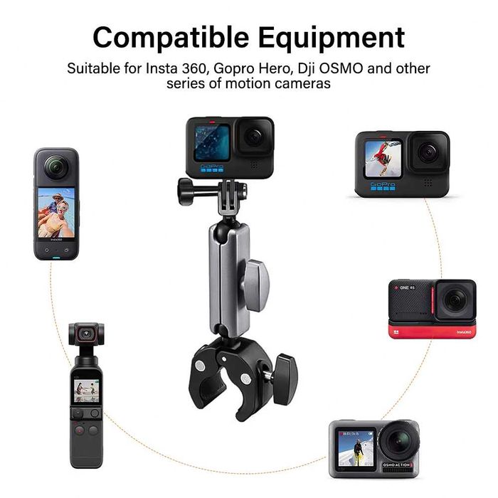 Clema prindere ghidon bicicleta trotineta motocicleta GoPro / Insta360