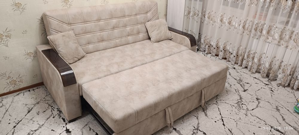 Диван кровать новый почти. Конкретным клиентам уступка есть. Келишамиз