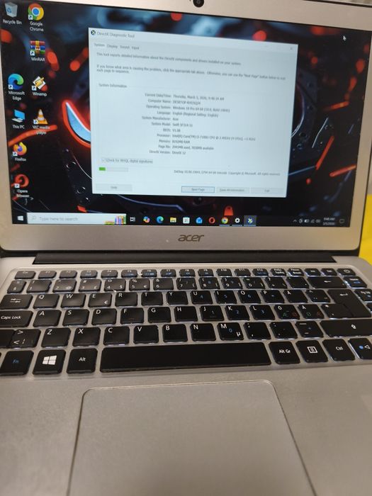 Laptop gaming Acer nitro i3 a7a Ram 8Gb video 4Gb ssd GTA ROBLOX CS