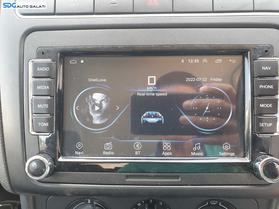 Navigatie After Market Android 10 Dedicata cu Ecran Tactil Touchscreen A7 4 Core 1.3 Ghzx4 DDR 2GB Volkswagen Polo 6R 2010 - 2014 sdgnbvpb62