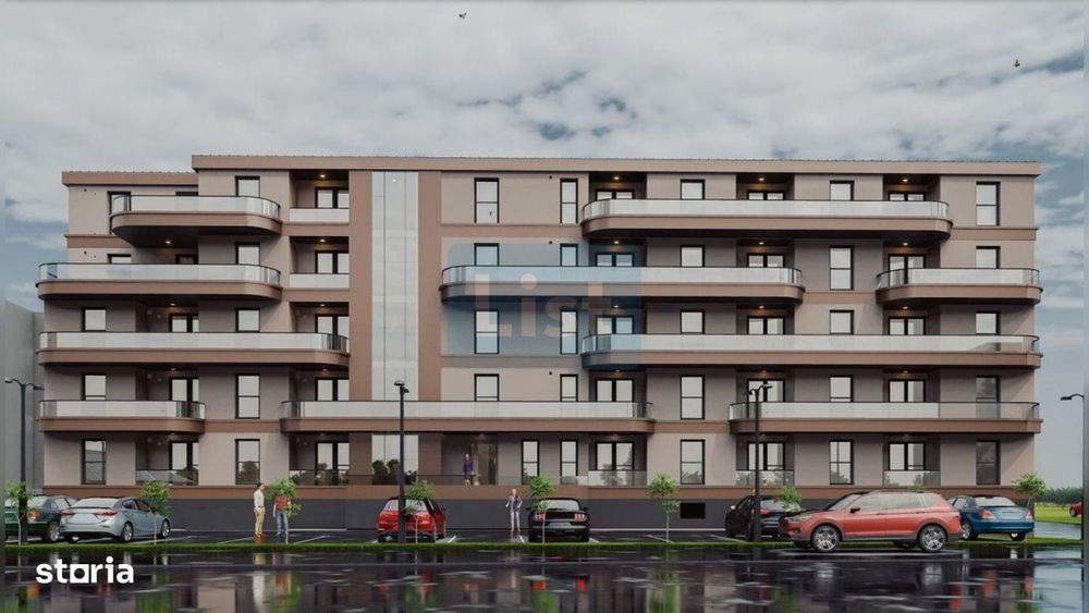 Apartament de vanzare, 2 camere, lift, bloc nou, finisat, comision 0%