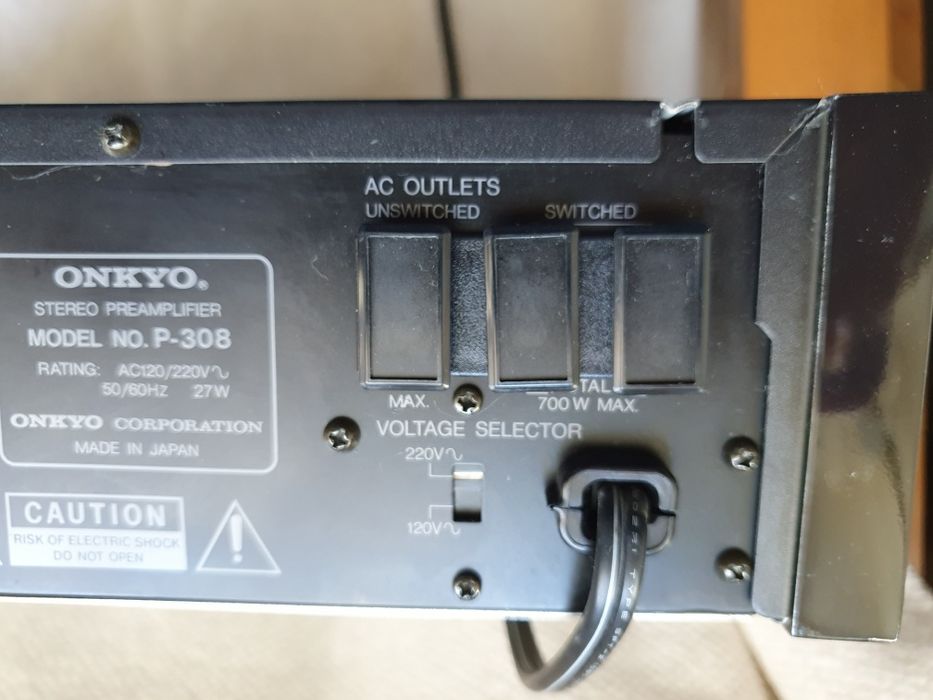 Onkyo P-308 (P-3390), preamplifier