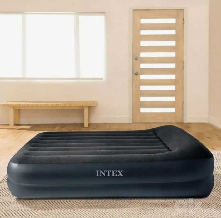 Кровать надувной самый удобной-203х152х42 см Intex Доставка бесплатно