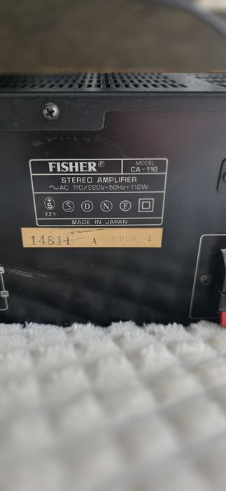 Стерео усилвател Fisher CA-110 и тунер FM-120L