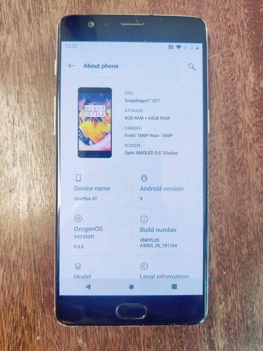 Oneplus 3T 64GB/6GB, бърз, две сим карти, бледо златист