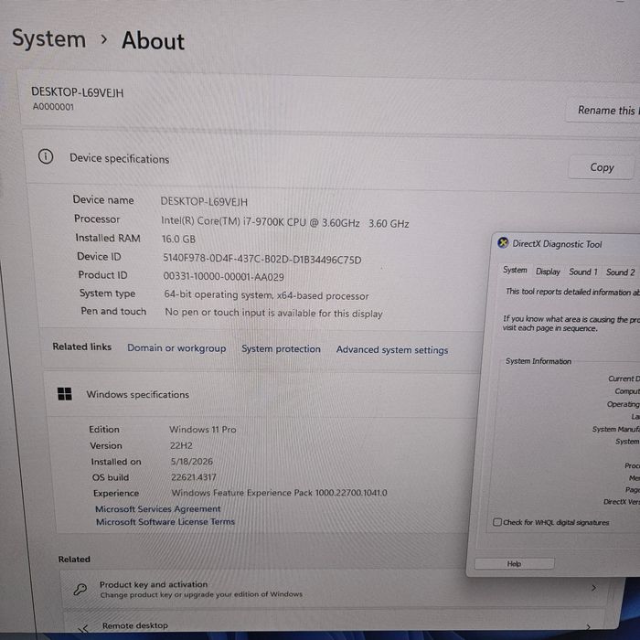 PC Gaming + Monitor i7-9700K RTX2070 16GB Nvme512GB Zeus Amanet Vitan 6683