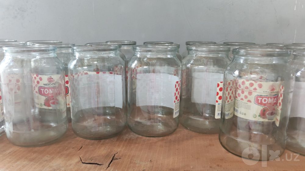 Banka 1 litrli, ishlatilgan, butun 2000 1donasi