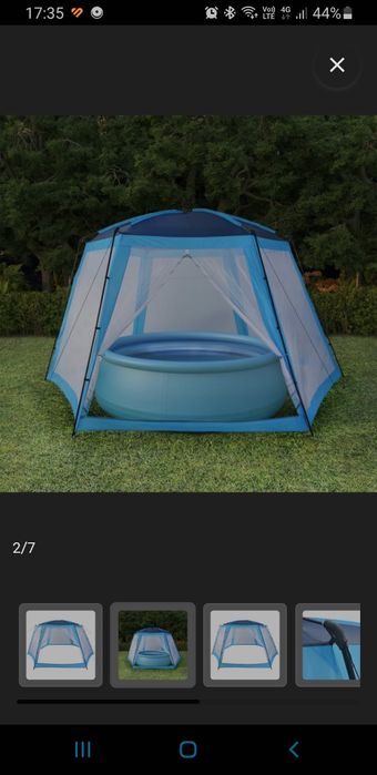 Vând cort pentru curte(piscina sau masă cu scaune)