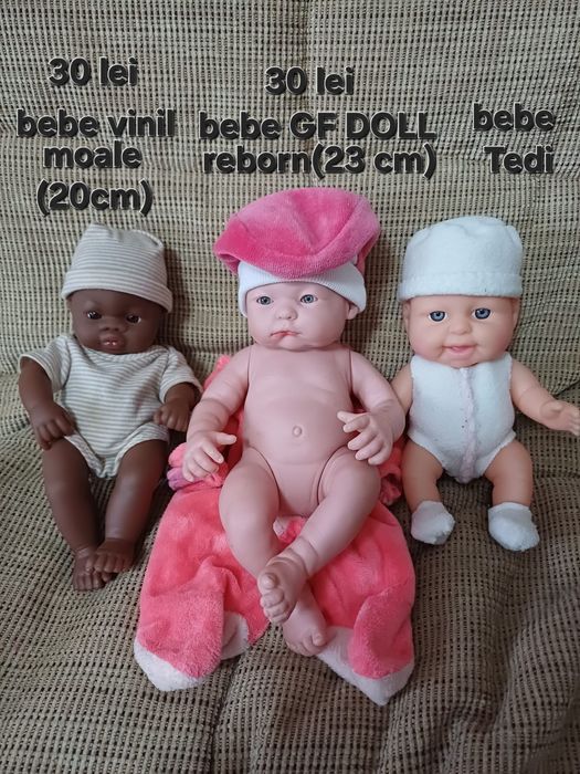 Păpuși,bebeluși reborn-silicon,vinil
