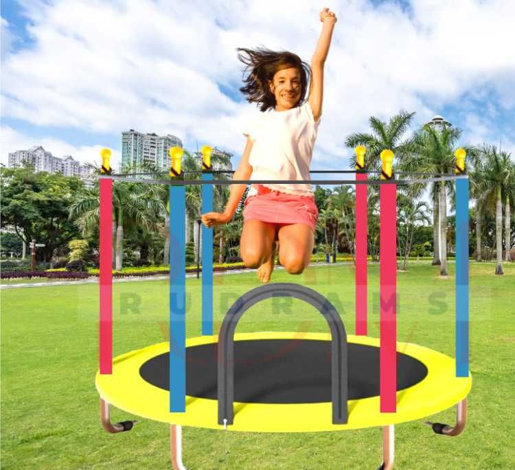 Батут детский, с 100 штук шариками Диаметр-140 см. Доставка бесплатно