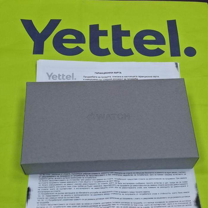 ***49mm Apple watch ULTRA 3 Yettel Гаранция 2027 Black / Черен