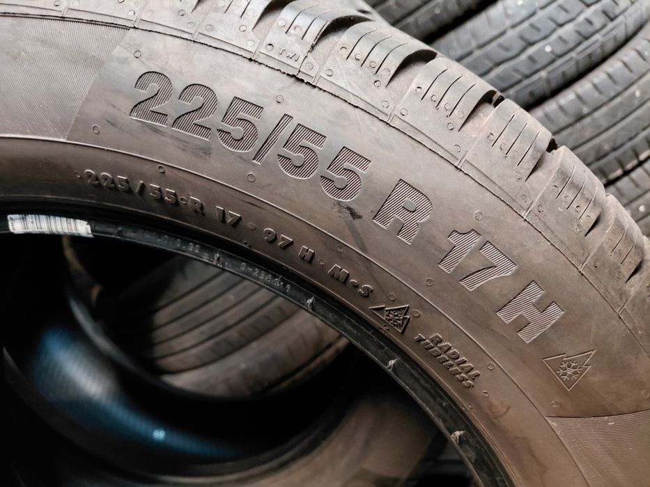 225/55/17"Continental 2бр.гуми