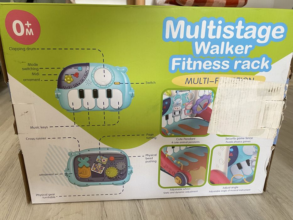 Premergator cu saltea Multistage baby walker 3in1