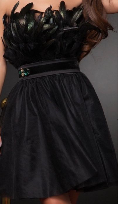 Черна къса рокля