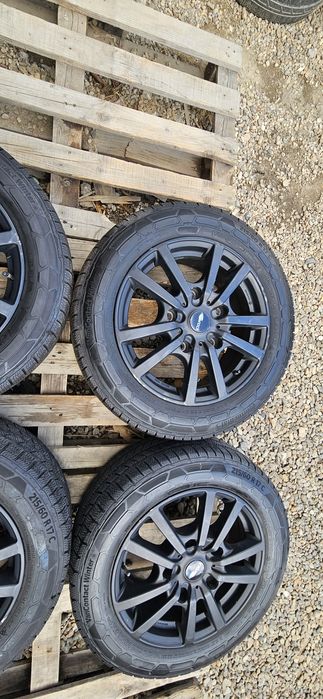 Jante cu anvelope Continental VanContactWinter 215/60 R17C 109/107 Ford Transit Custom 7jx17 5x160 ET.55 Senzori presiune