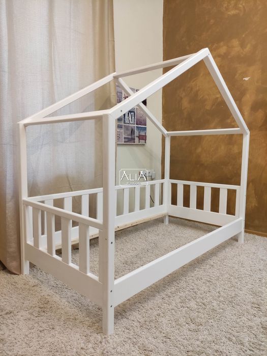 Детско легло къщичка | модел: ТОНИ | Детски легла Монтесори от дърво