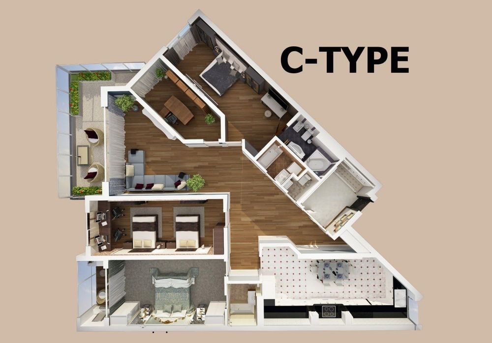ЖК Seoul Mun продаётся квартира коробка 265м² комнат 4