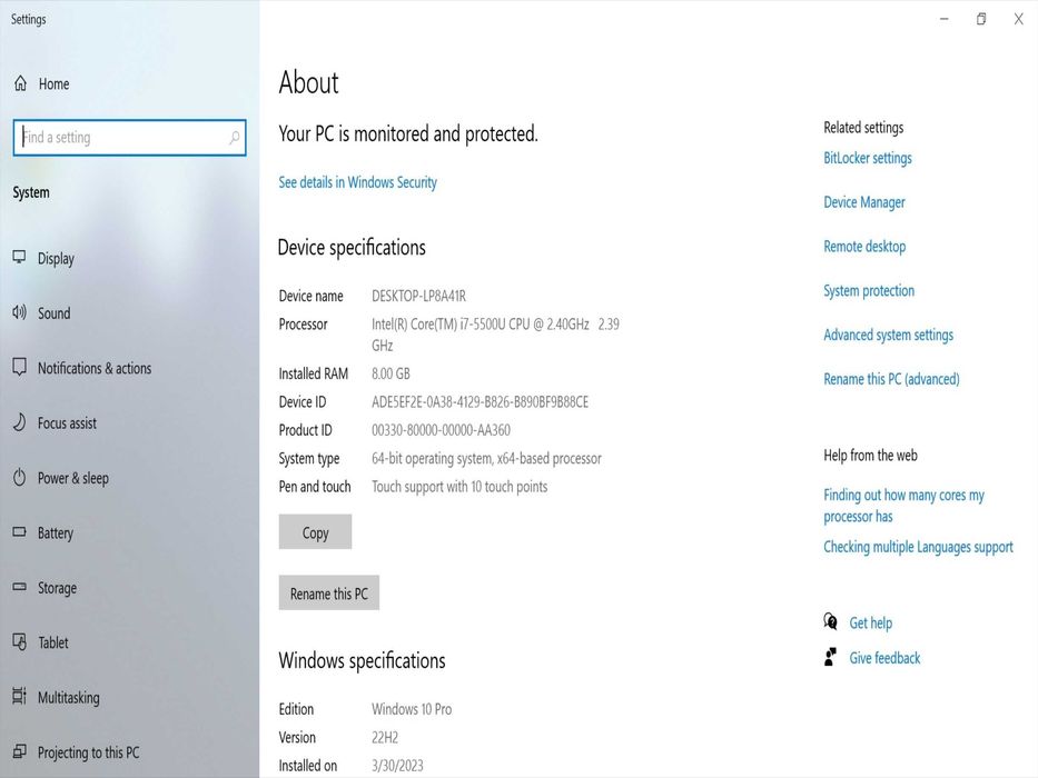 Таблет и Лаптоп 2в1 Lenovo S3 Yoga 14 Yoga i7-5500U /RAM 8GB/SSD 256GB